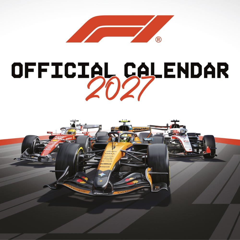 Formule 1 calendrier 2027 30 x 30 cm