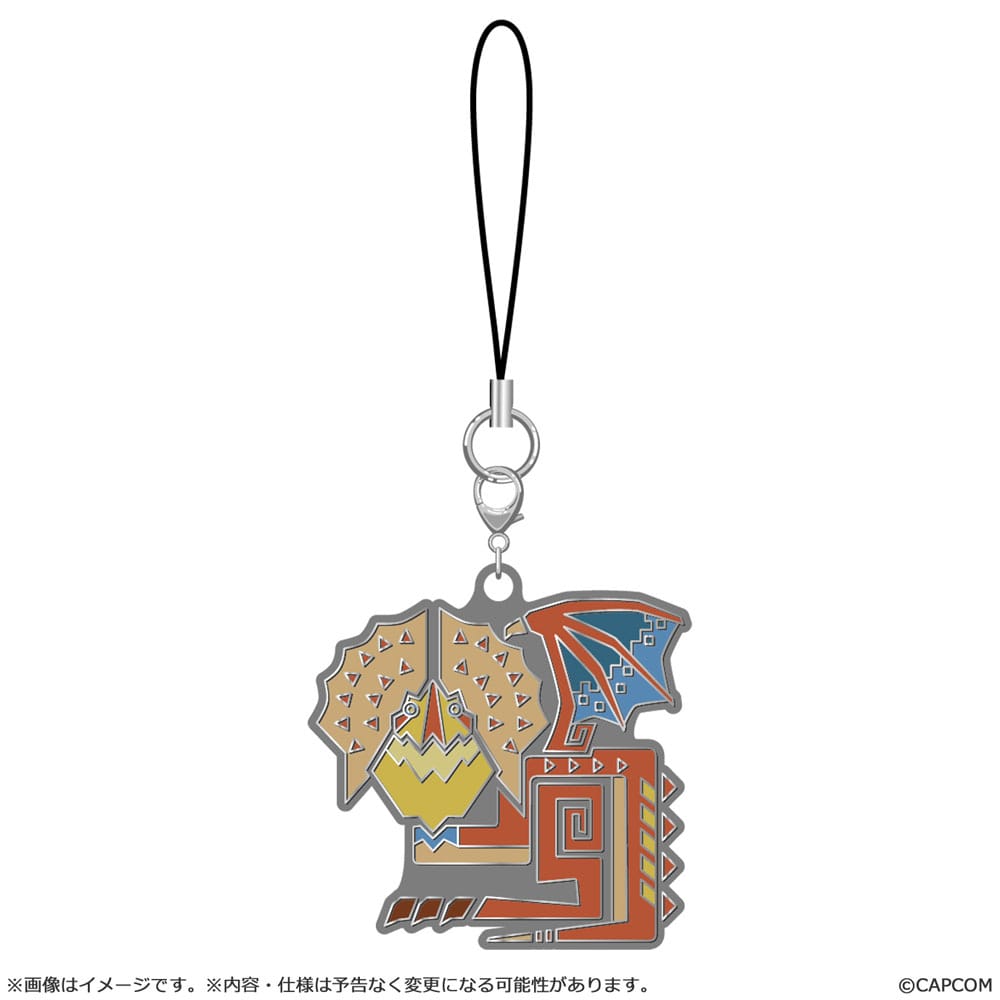 Monster Hunter Wilds blind box assortiment porte-clés en métal Monster icon (10)