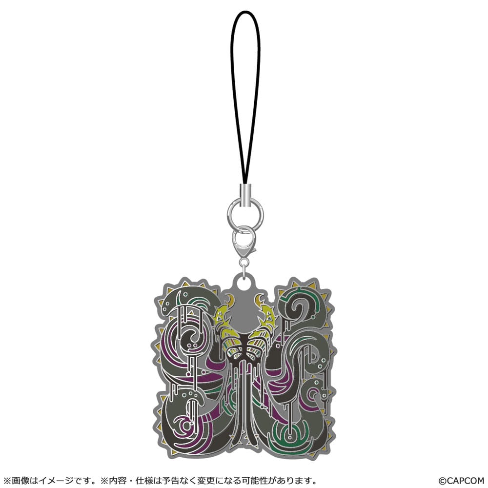 Monster Hunter Wilds blind box assortiment porte-clés en métal Monster icon (10)