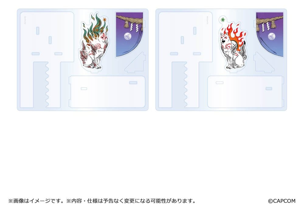 Okami 20th Anniversary Reprint Art Project serre-livres en acrylique 14 cm