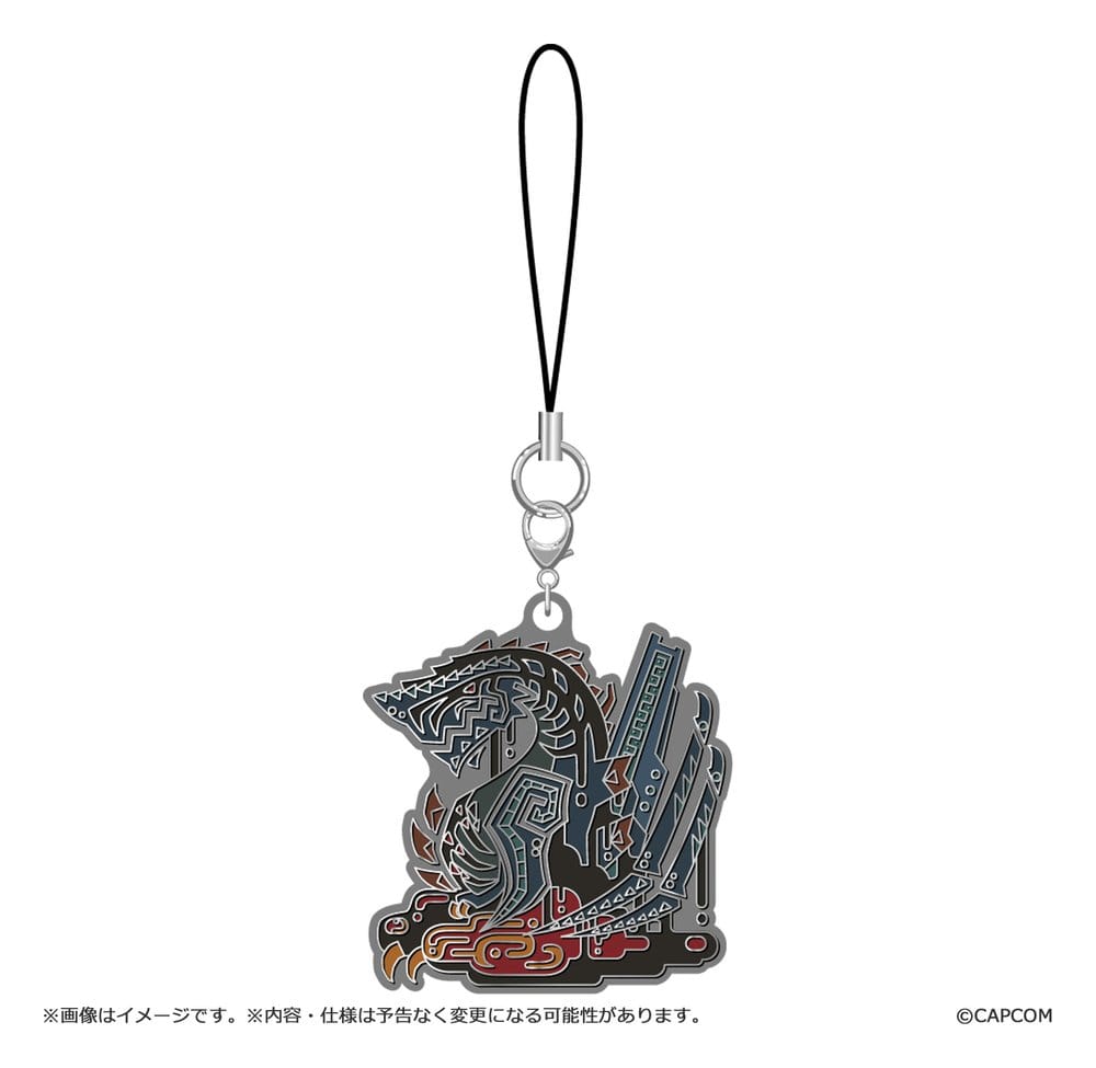 Monster Hunter Wilds blind box assortiment porte-clés en métal Monster icon Vol. 2 (10)
