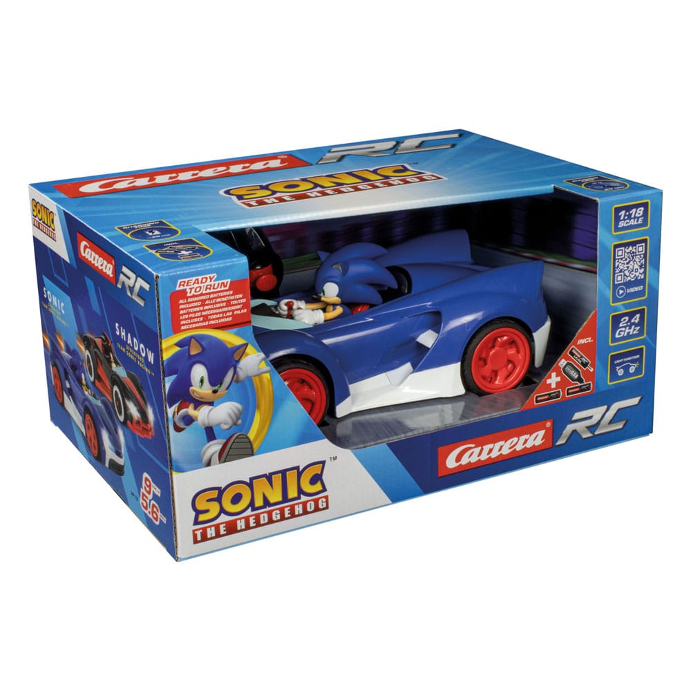 Sonic the Hedgehog Cart Voiture télécommandée RC 1/18 2,4GHz Sonic