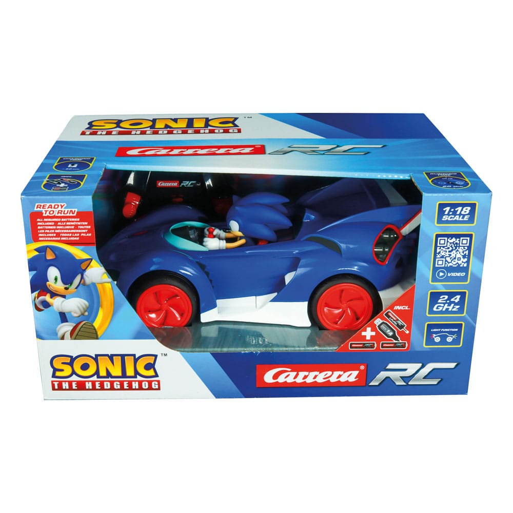 Sonic the Hedgehog Cart Voiture télécommandée RC 1/18 2,4GHz Sonic Performance