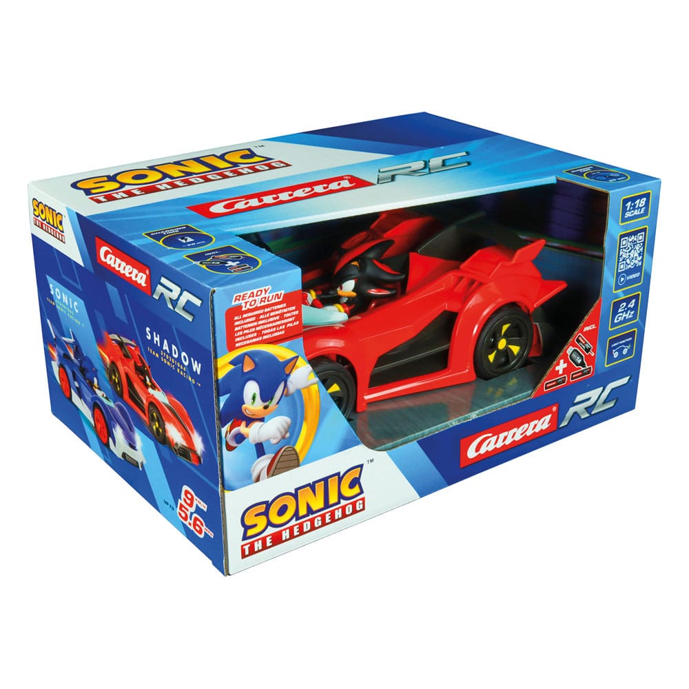 Sonic the Hedgehog Cart Voiture télécommandée RC 1/18 2,4GHz Shadow Performance