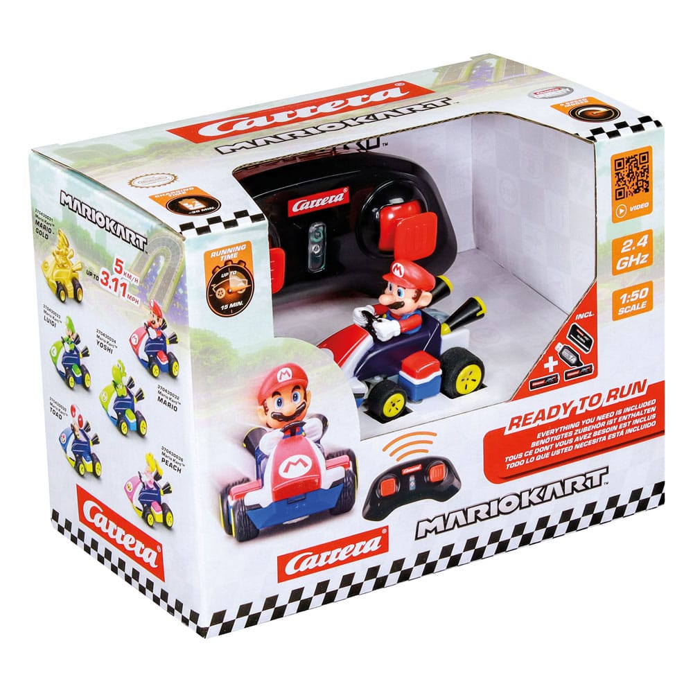 Super Mario Kart voiture télécommandée RC 1/50 2,4GHz Mini Mario