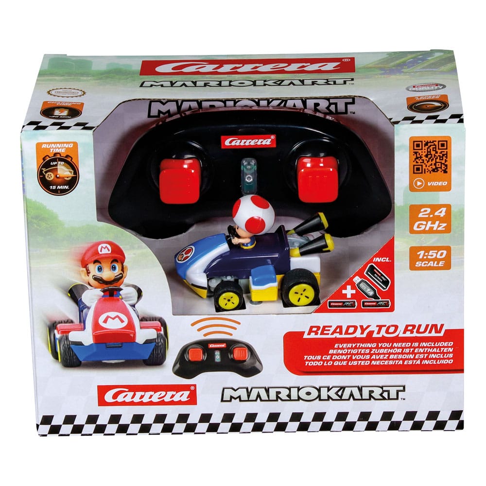 Super Mario Kart voiture télécommandée RC 1/50 2,4GHz Mini Toad