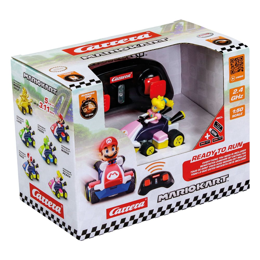 Super Mario Kart voiture télécommandée RC 1/50 2,4GHz Mini Peach