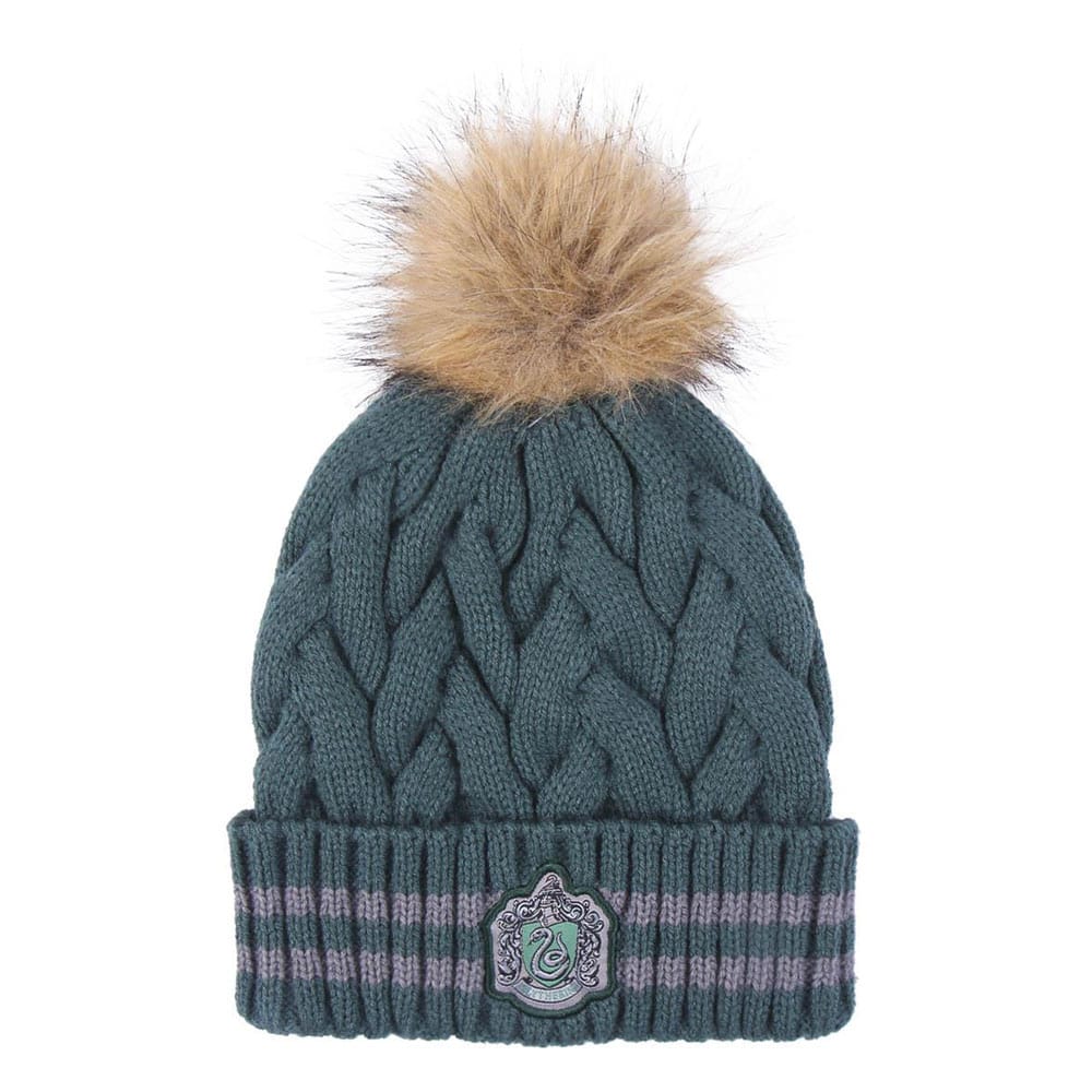 Harry Potter bonnet Pompon Slytherin Dark Green