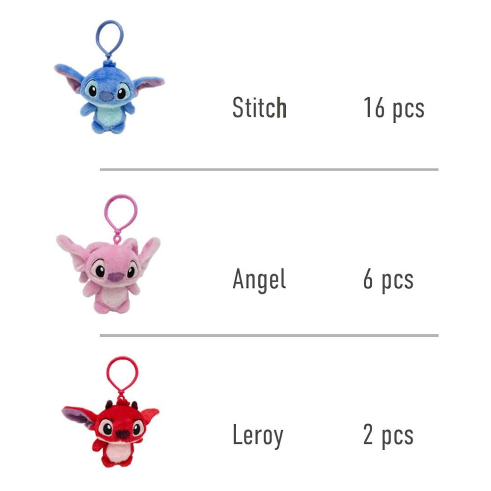 Lilo & Stitch assortiment porte-clés peluche 12 cm (24)