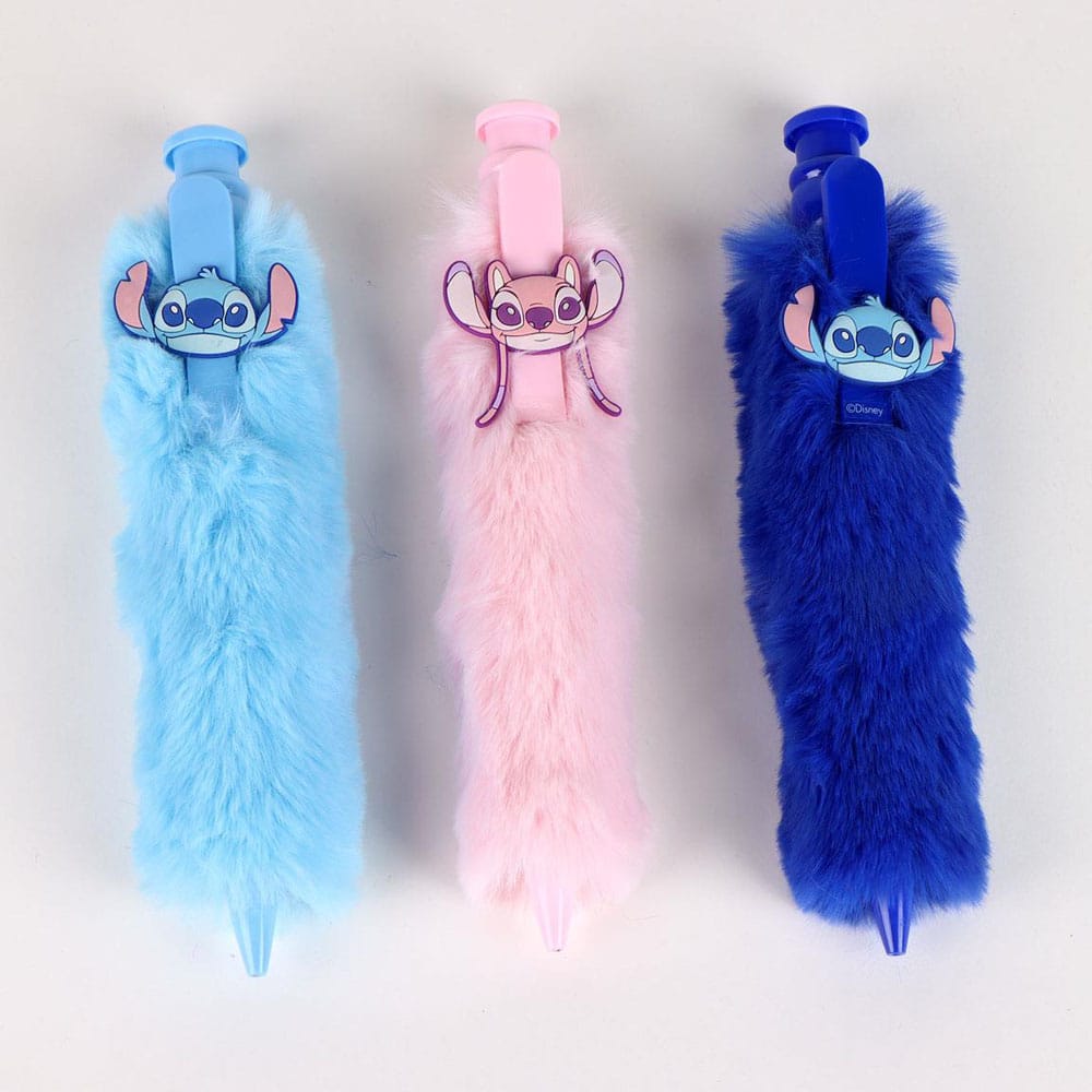 Loli & Stitch présentoir stylos à bille peluche (12)