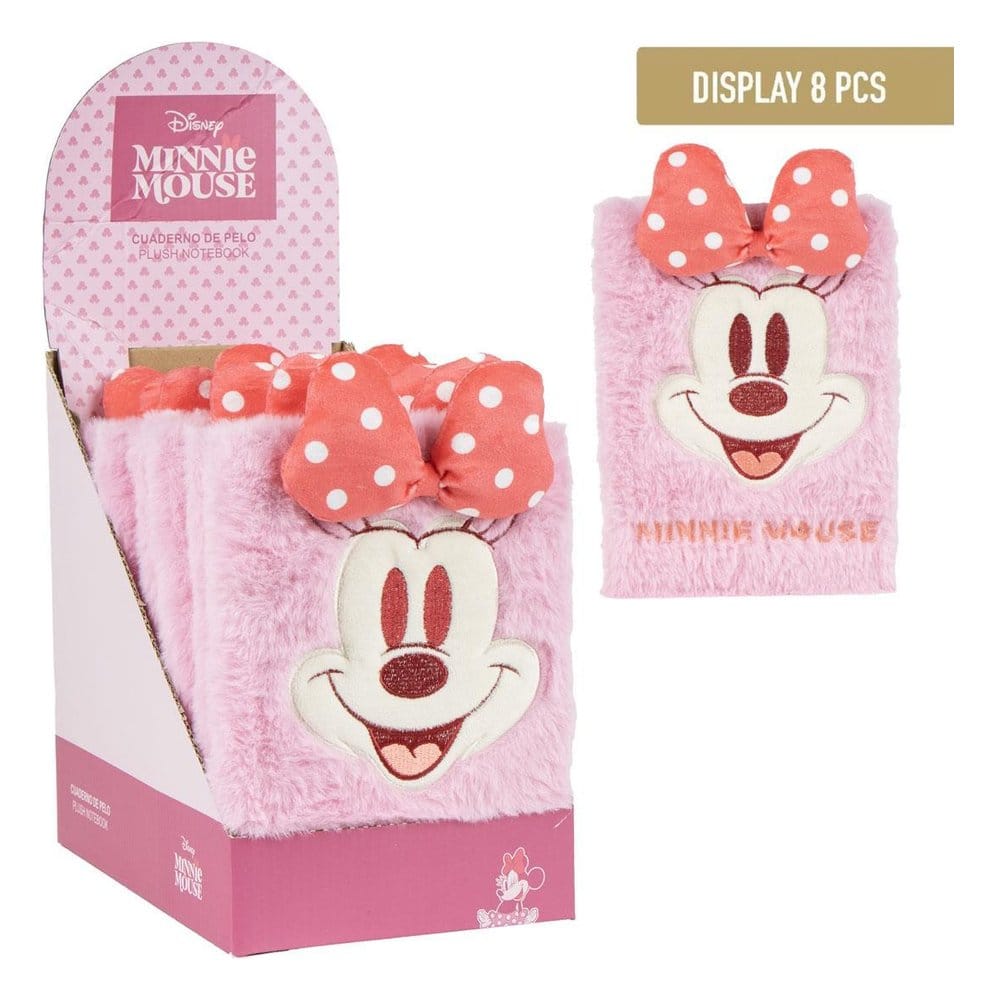 Disney Carnet en Peluche Minnie Mouse Présentoir (8)