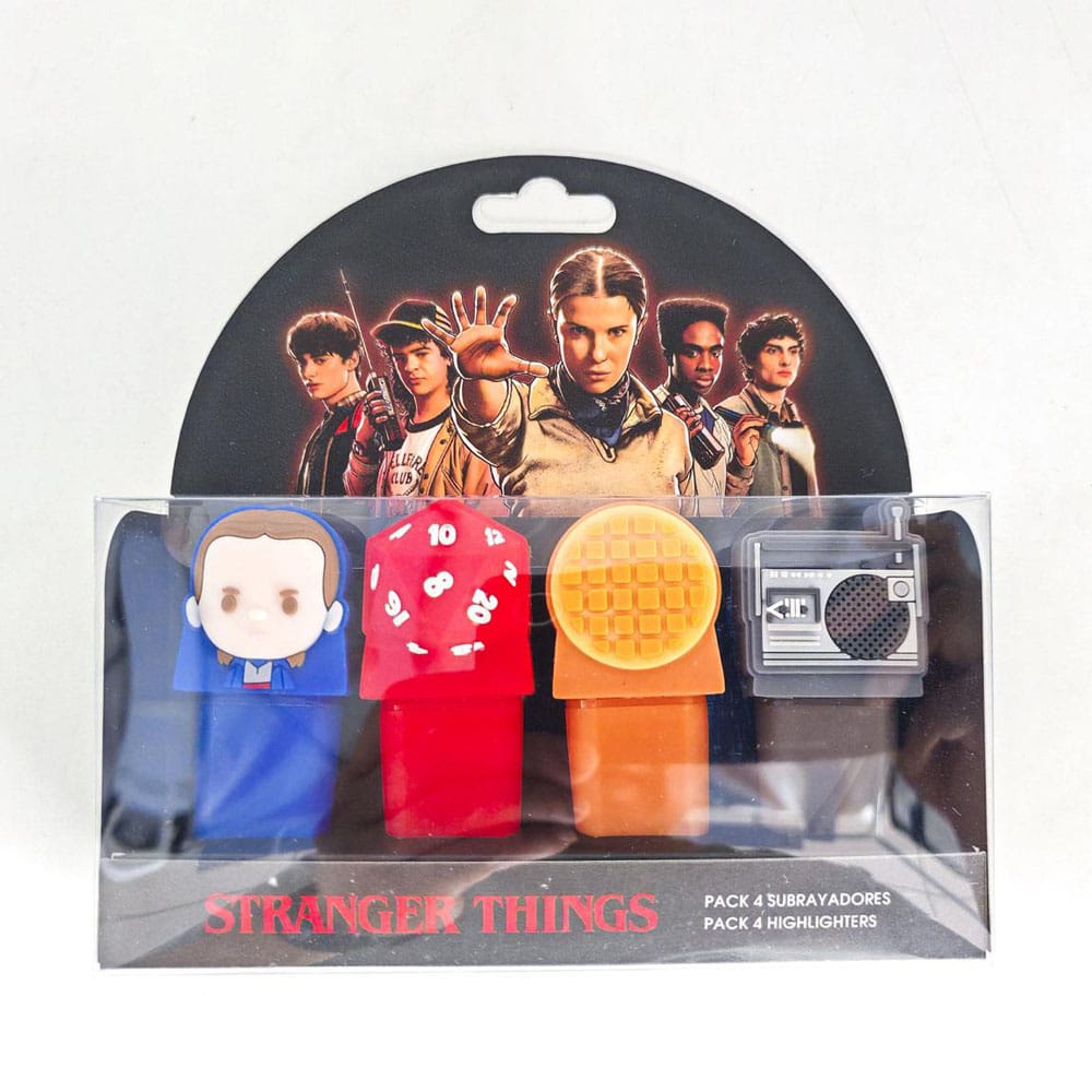 Stranger Thinigs pack 4 surligneurs