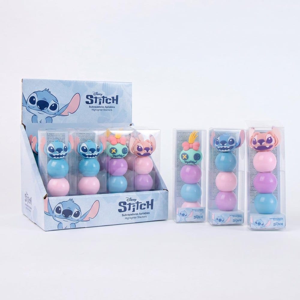 Disney Surligneurs empilables Stitch présentoir (16)