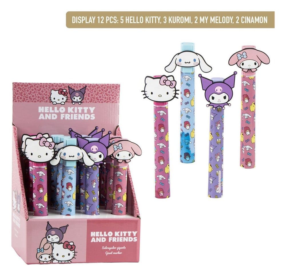 Sanrio Grand Surligneur présentoir (12) Hello Kitty