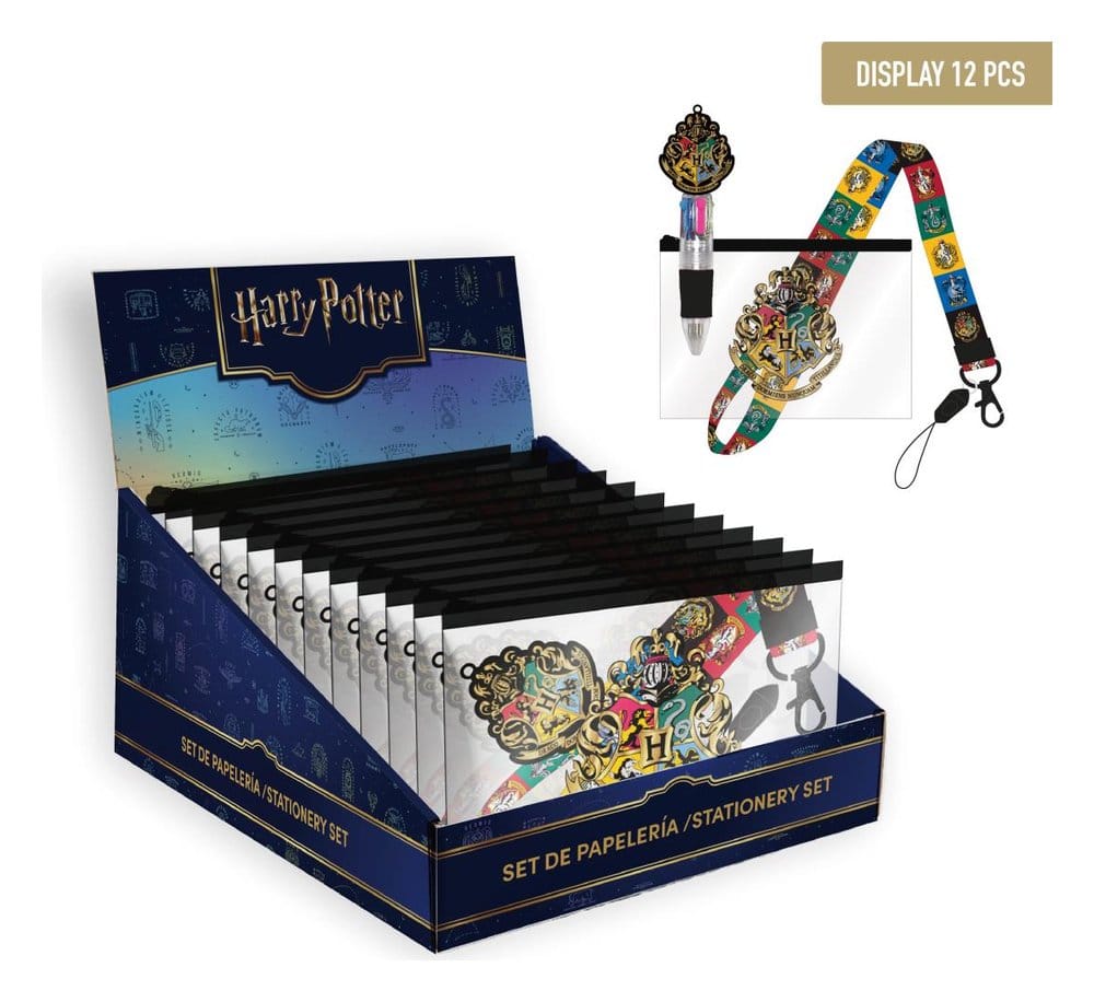 Harry Potter Set de Papeterie avec Pendentif présentoir (12)