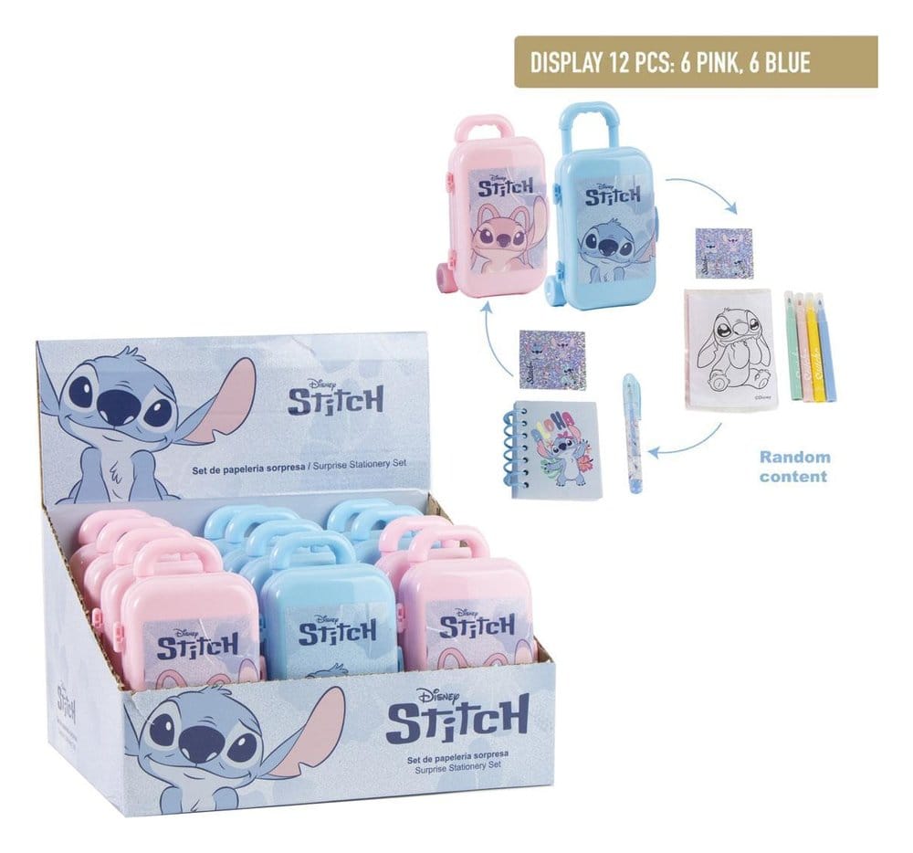 Disney Set de Papeterie Stitch blind box assortiment (12)