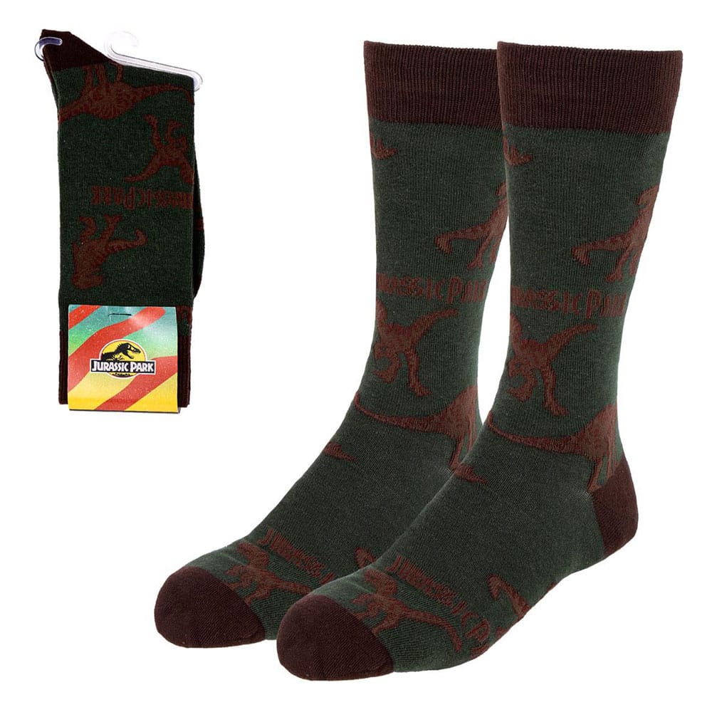 Jurassic Park assortiment chaussettes Raptor (6)
