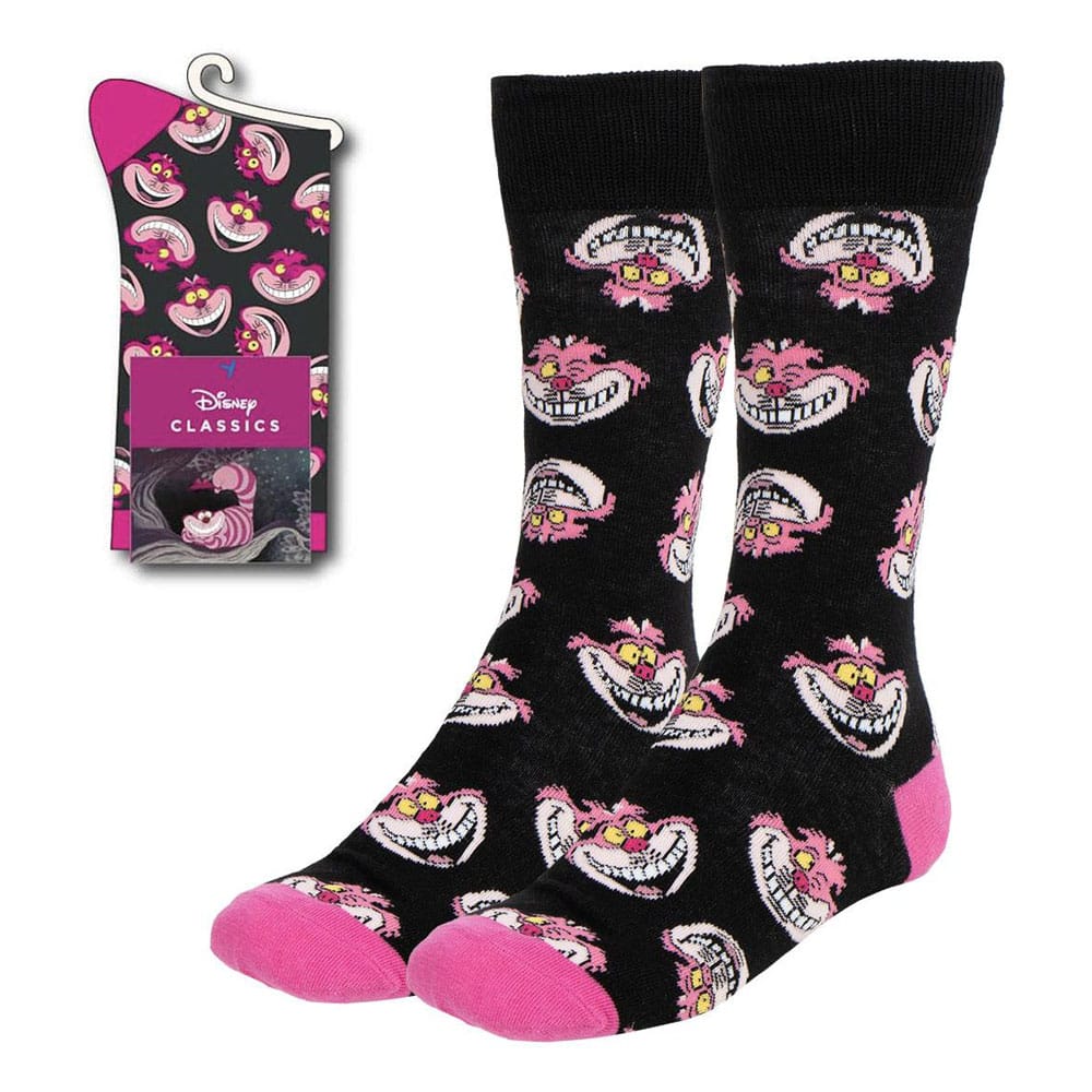Disney chaussettes Alice au Pays des Merveilles Chat du Cheshire Faces 36-43