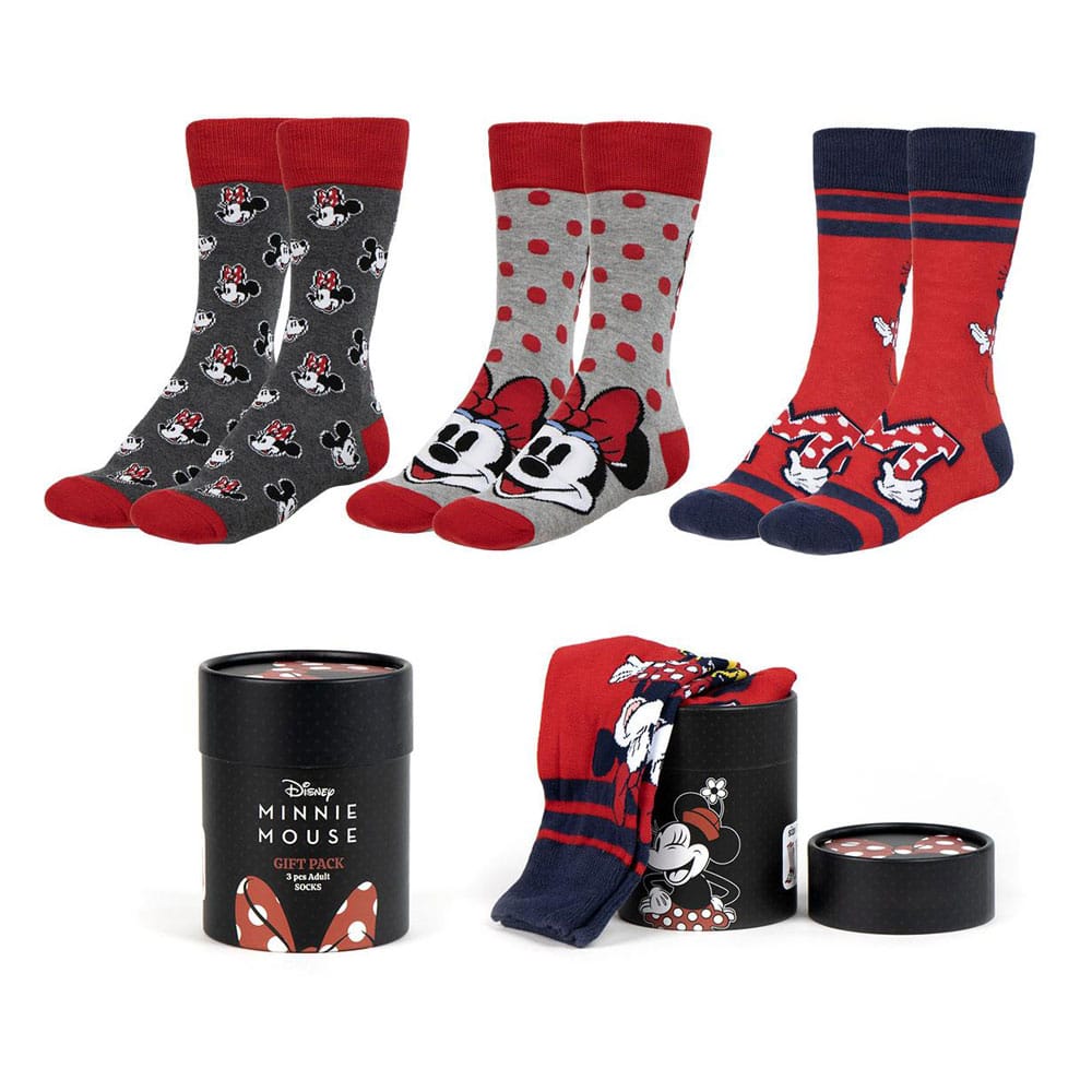 Disney pack 3 paires de chaussettes Minnie 1 36-43