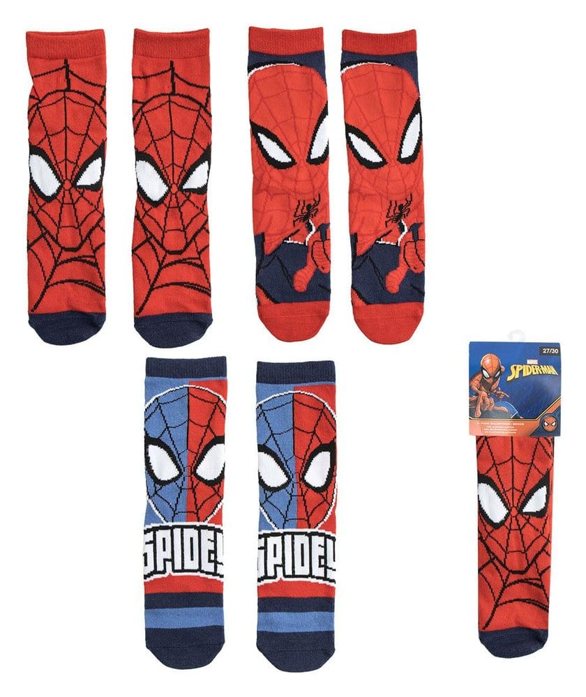 Marvel Chaussettes Lot de 3 Spider-Man
