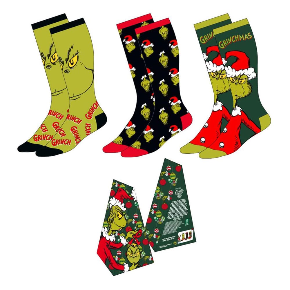 Le Grinch pack 3 paires de chaussettes 38-45