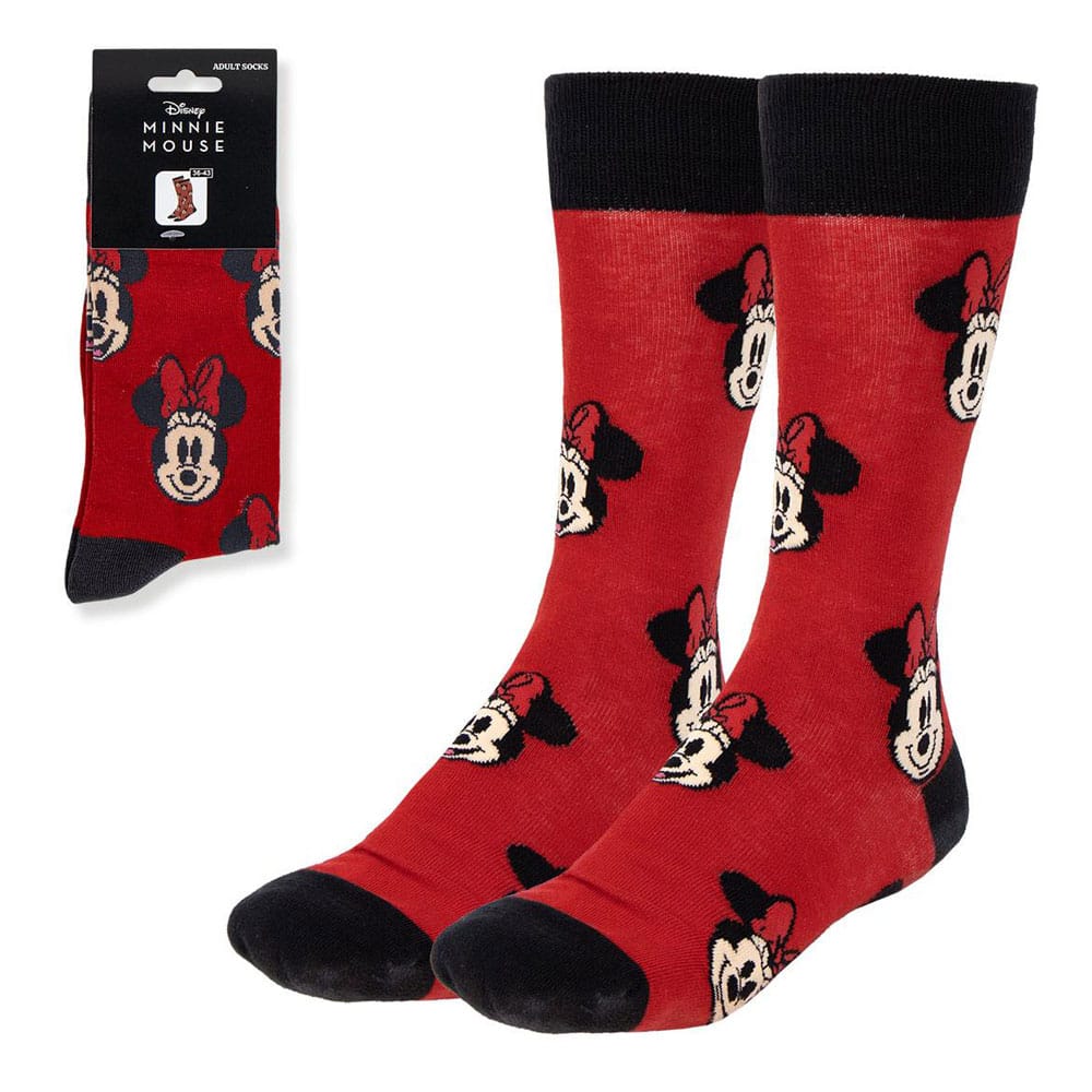 Disney chaussettes Minnie Face Red 36-43