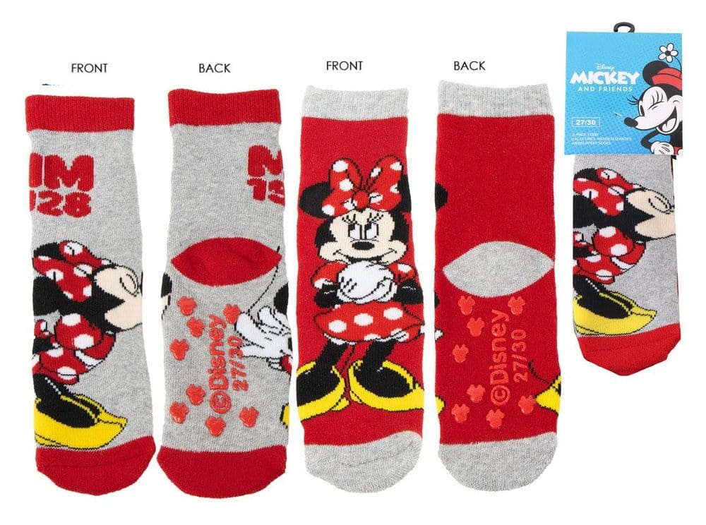 Disney Chaussettes Antidérapantes avec Applications Minnie Mouse 27-34