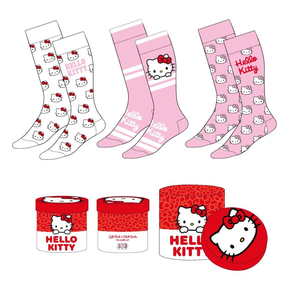 Sanrio pack 3 paires de chaussettes Hello Kitty 36-43
