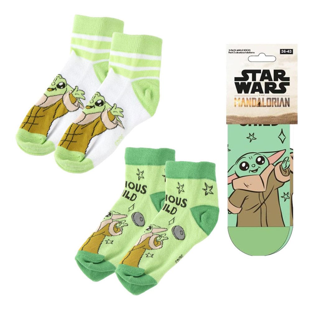 Star Wars: The Mandalorian pack de 2 chaussettes de cheville 38-45