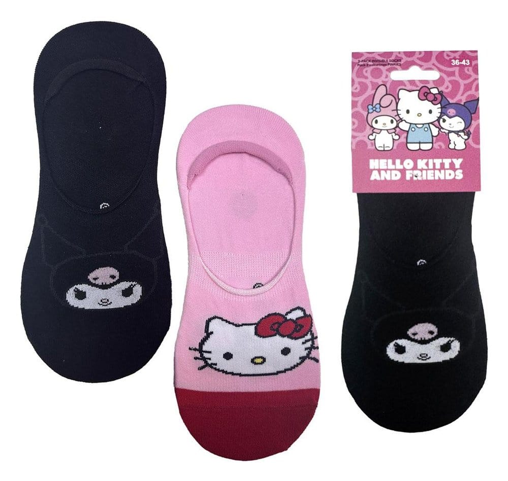 Sanrio chaussettes pack de 2 Hello Kitty Pinkies 36-43