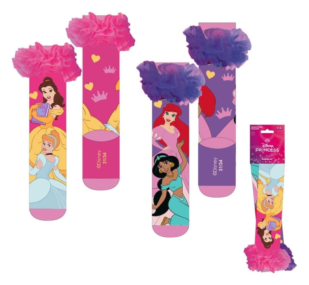 La Belle et la Bête Chaussettes avec Applications Belle 27-34