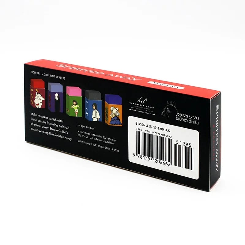 Le Voyage de Chihiro pack 4 gommes Set (5)