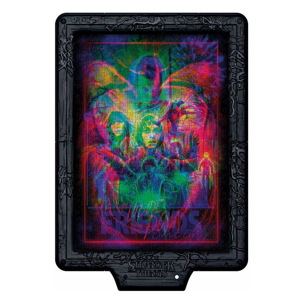 Stranger Things Metamorphic Art Collection puzzle avec effet lumineux The Upside (520 pièces)