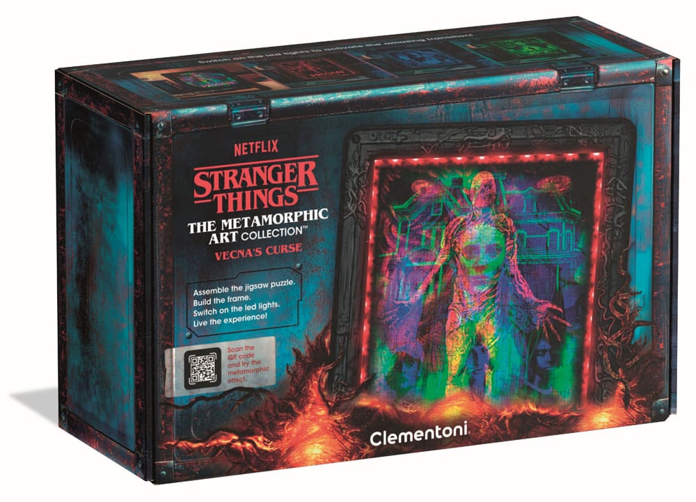 Stranger Things Metamorphic Art Collection puzzle avec effet lumineux Vecna (520 pièces)