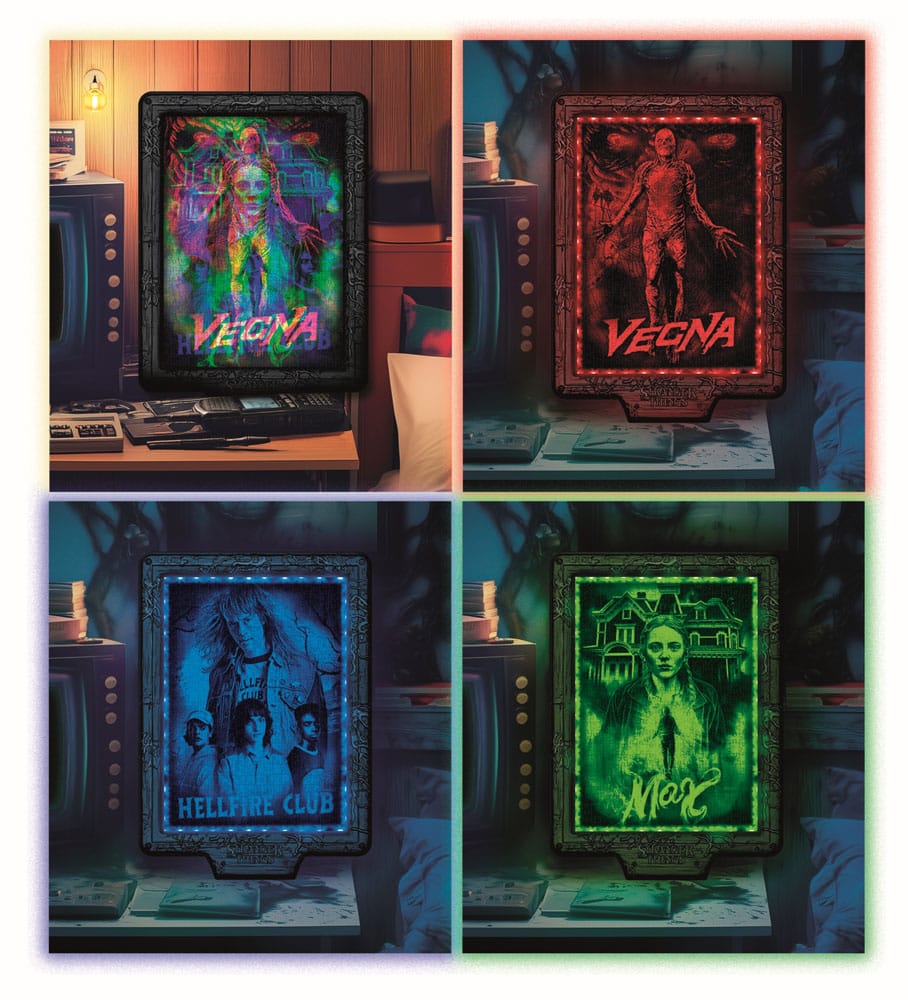 Stranger Things Metamorphic Art Collection puzzle avec effet lumineux Vecna (520 pièces)