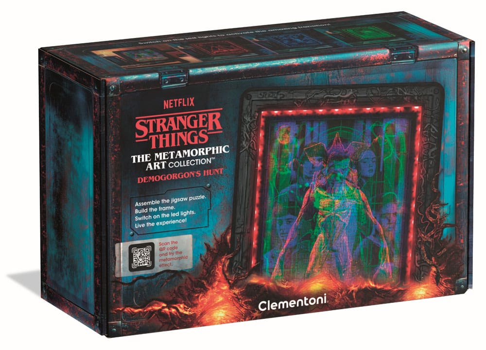 Stranger Things Metamorphic Art Collection puzzle avec effet lumineux Demogorgon (520 pièces)