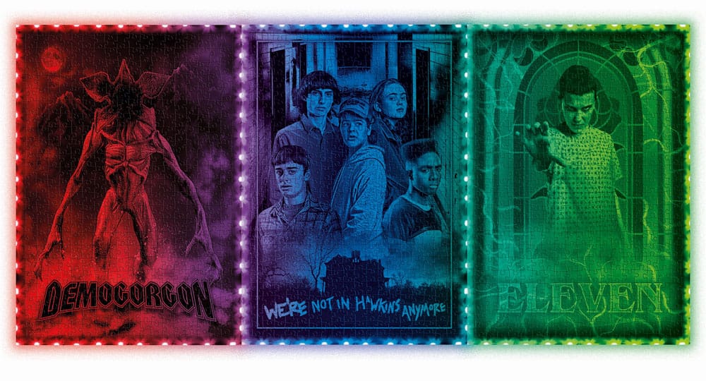 Stranger Things Metamorphic Art Collection puzzle avec effet lumineux Demogorgon (520 pièces)