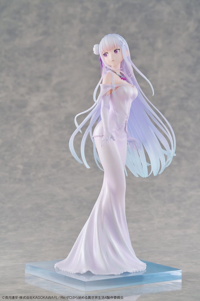 Re:ZERO -Starting Life in Another World- figurine PVC 1/7 Emilia Wedding dress Ver. 24 cm