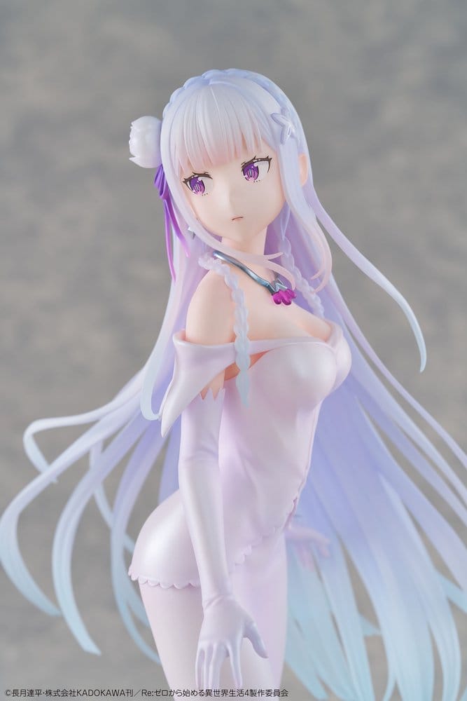 Re:ZERO -Starting Life in Another World- figurine PVC 1/7 Emilia Wedding dress Ver. 24 cm