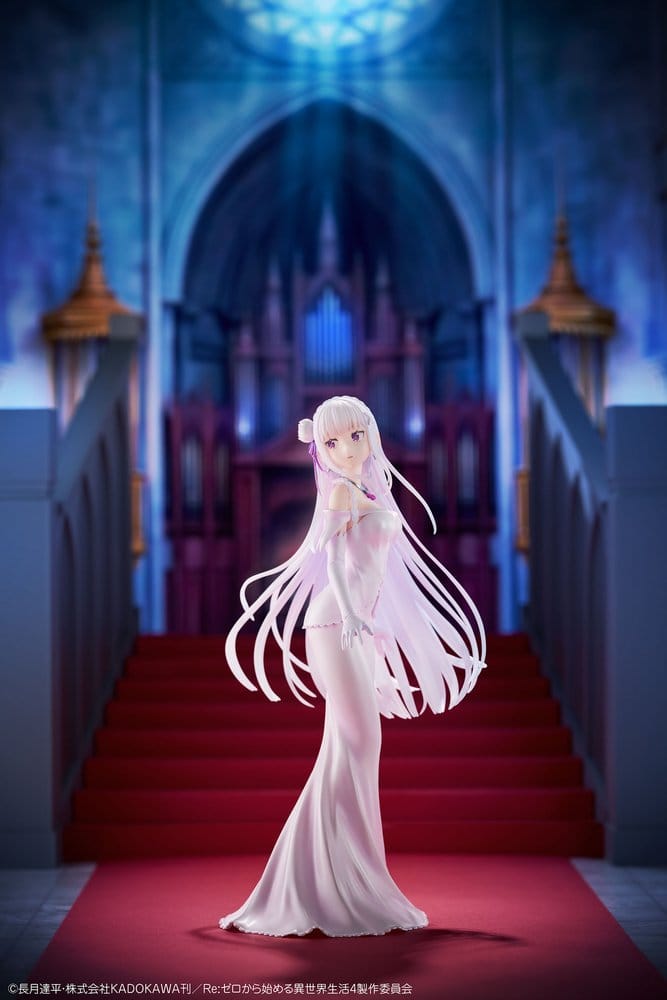 Re:ZERO -Starting Life in Another World- figurine PVC 1/7 Emilia Wedding dress Ver. 24 cm