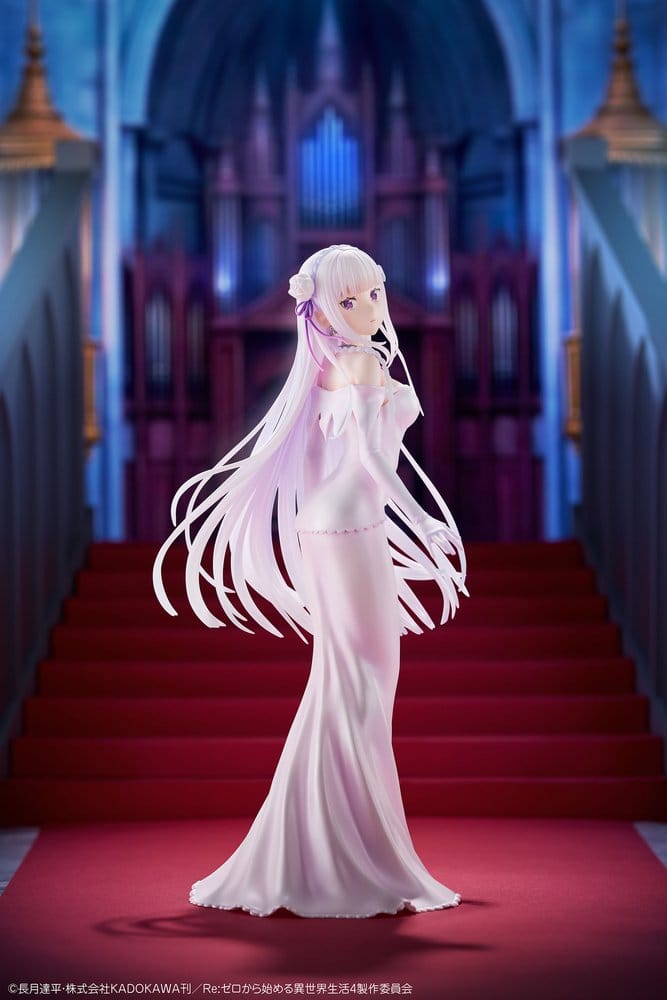 Re:ZERO -Starting Life in Another World- figurine PVC 1/7 Emilia Wedding dress Ver. 24 cm