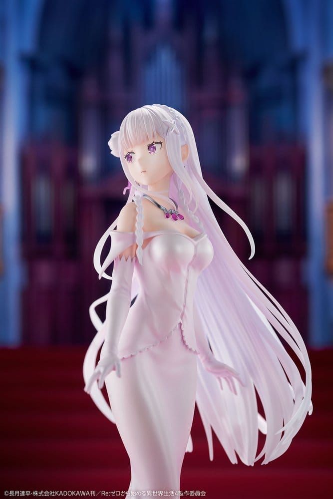 Re:ZERO -Starting Life in Another World- figurine PVC 1/7 Emilia Wedding dress Ver. 24 cm