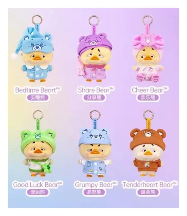Upset Duck: Rainbow Care Bears Blind Box Porte-clés 16 cm Display (6)