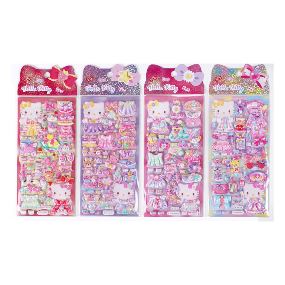 Hello Kitty and Friends Autocollants Hello Kitty Puffy Assortiment (20)