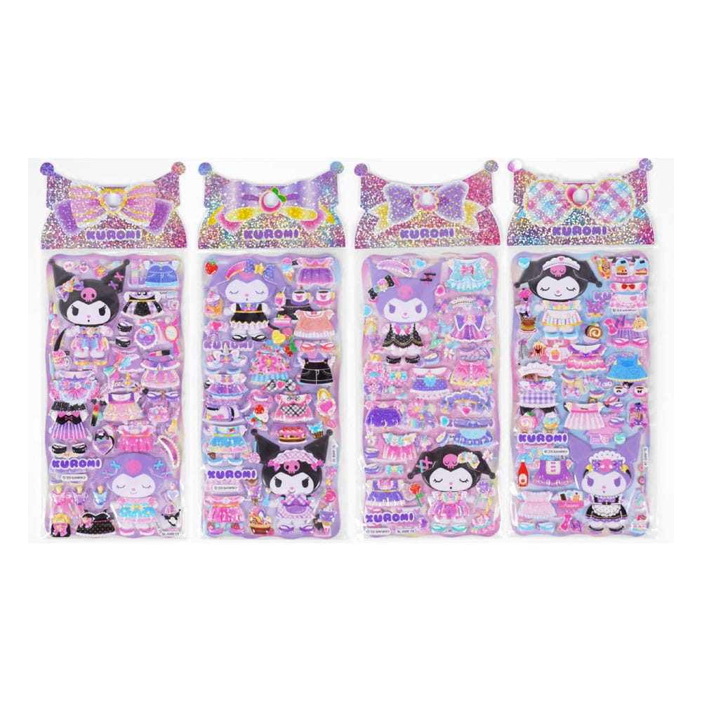 Hello Kitty and Friends Autocollants Kuromi Puffy Assortiment (20)