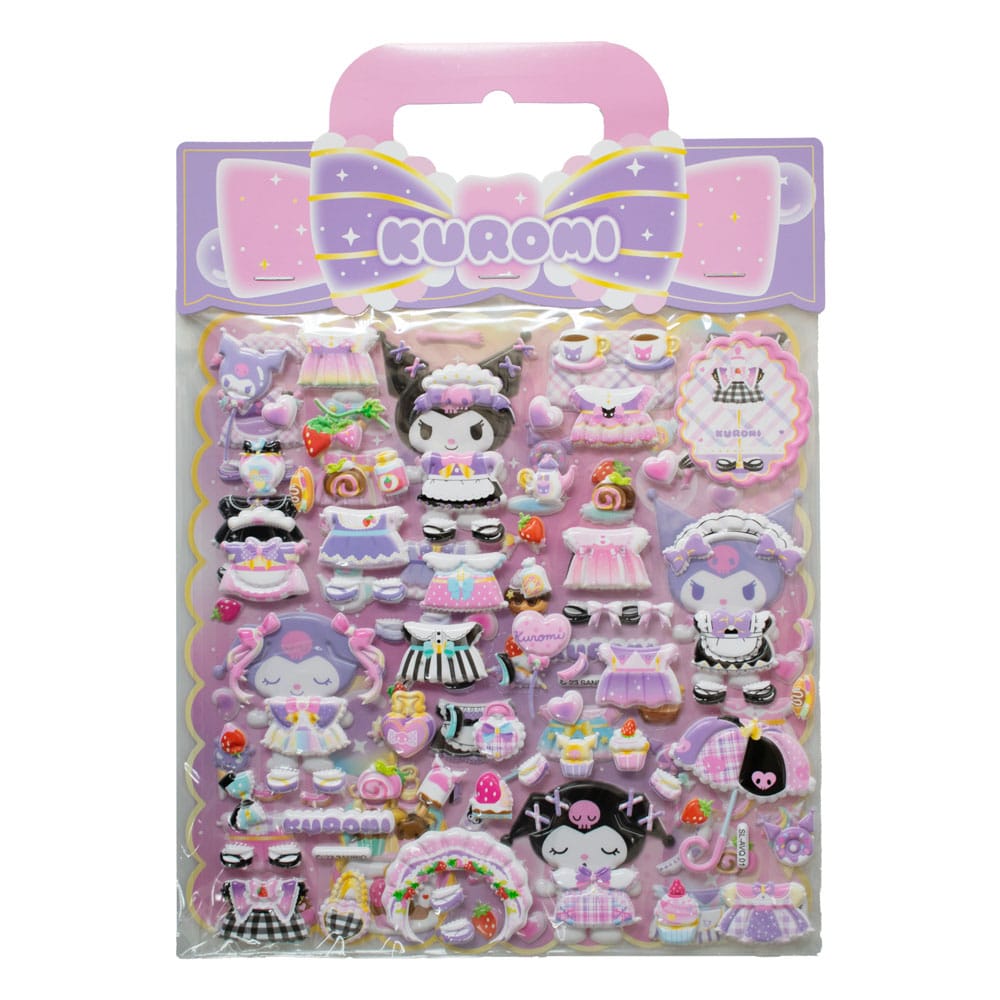 Hello Kitty and Friends Autocollants Kuromi Puffy Assortiment (10)