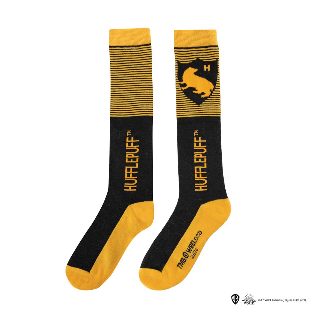 Harry Potter pack 3 paires de chaussettes à genoux Poufsouffle