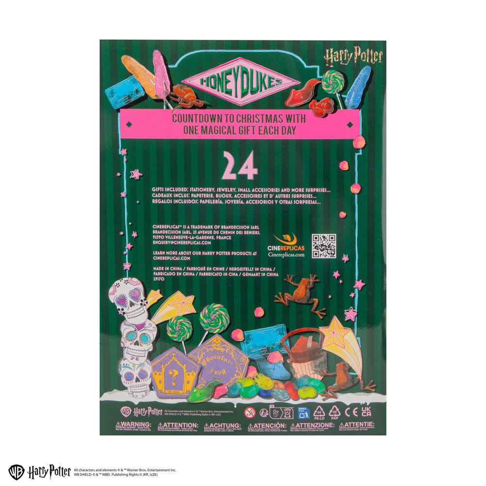 Harry Potter calendrier de l'avent Honeydukes  2025