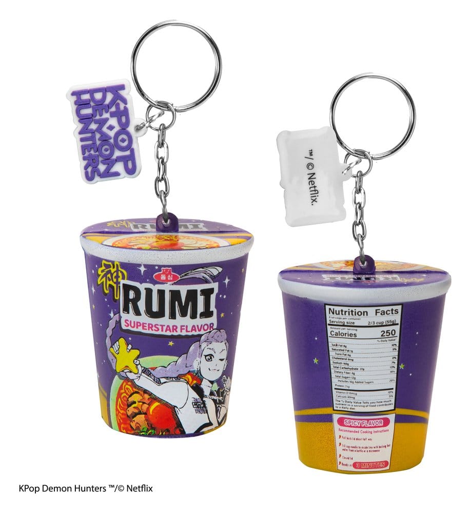 KPop Demon Hunters porte-clés squishy Rumi Superstar Flavor Noodles