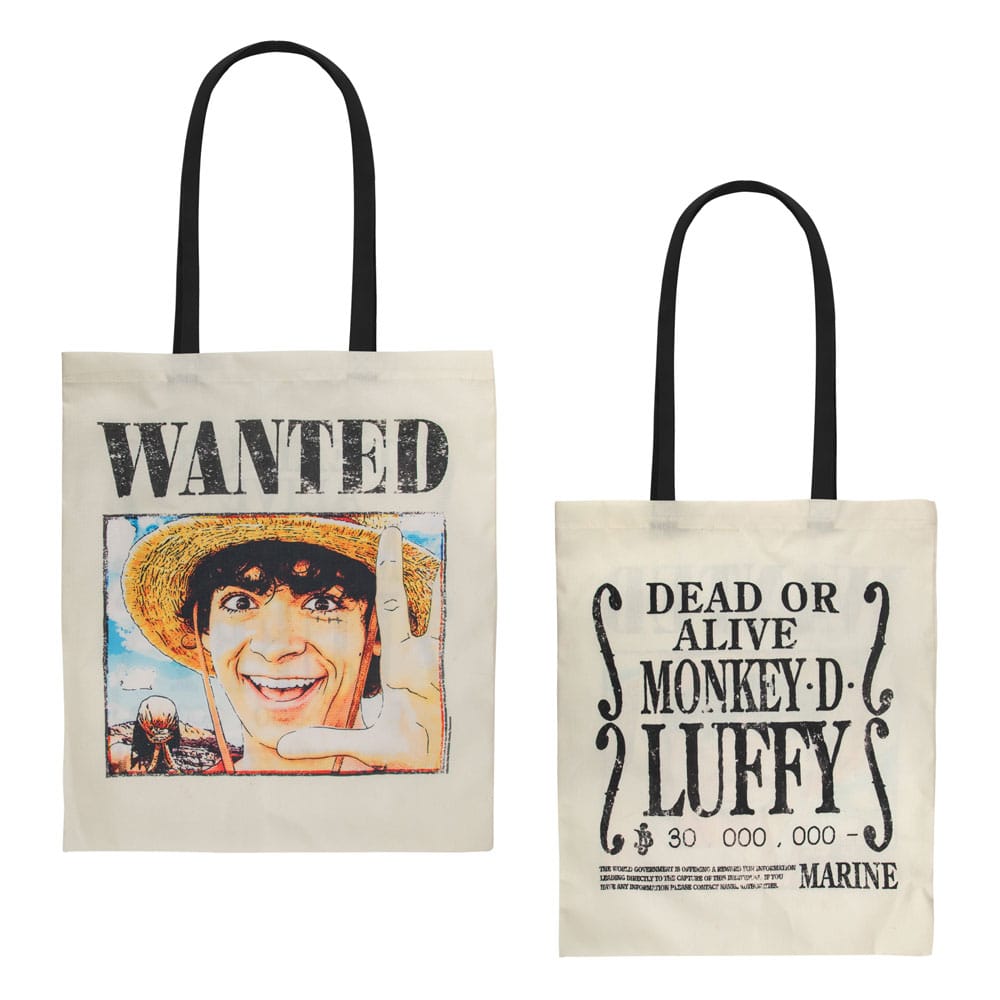 One Piece sac shopping Wanted Luffy